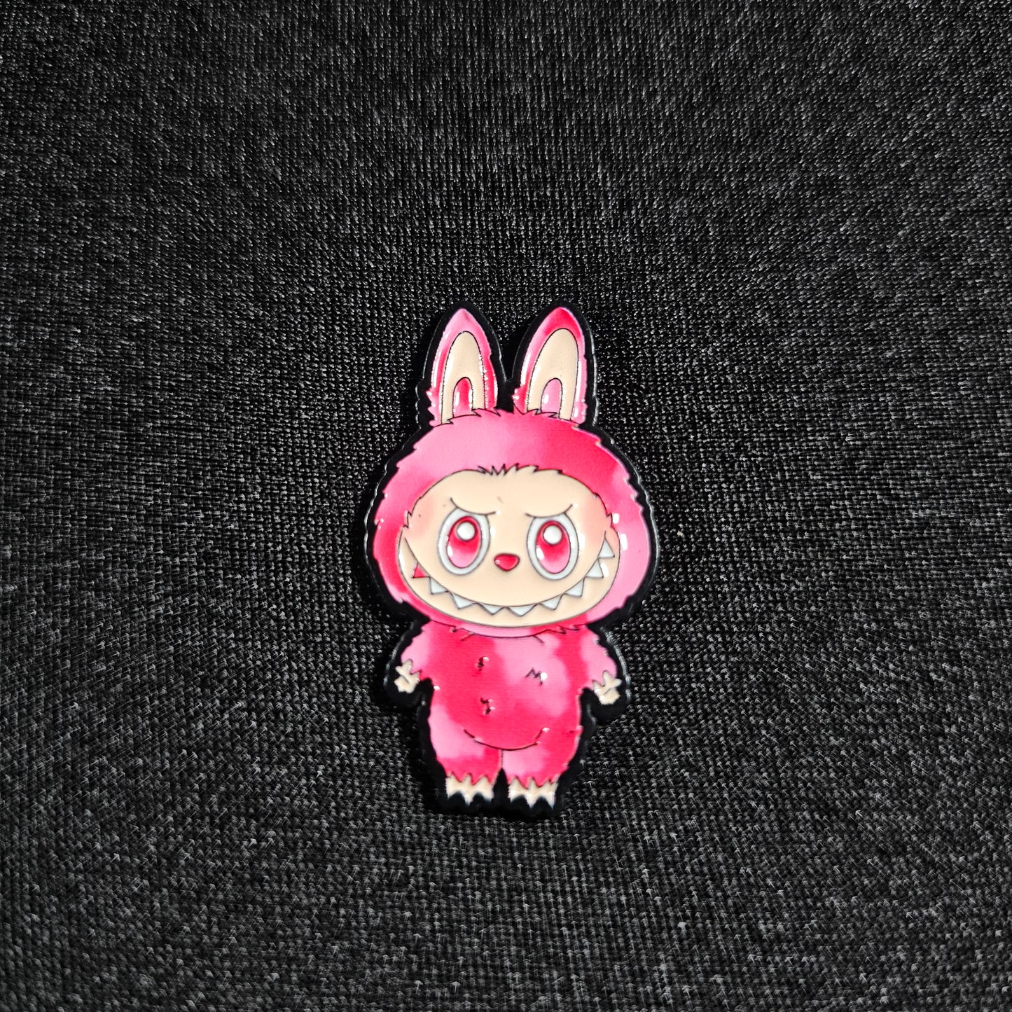 Labubu V3 Big Into Energy - Love Enamel Pin