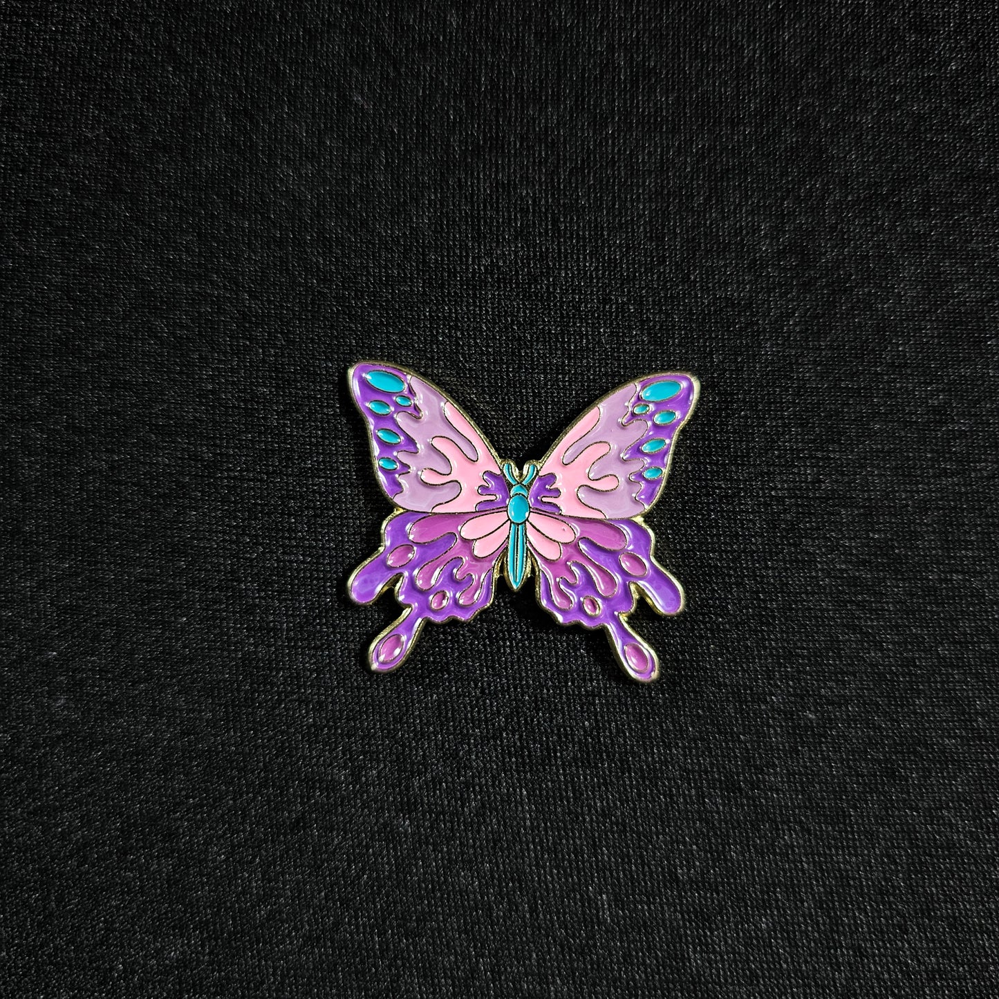 Butterfly - Purple and Lavender Splash - Enamel Pin
