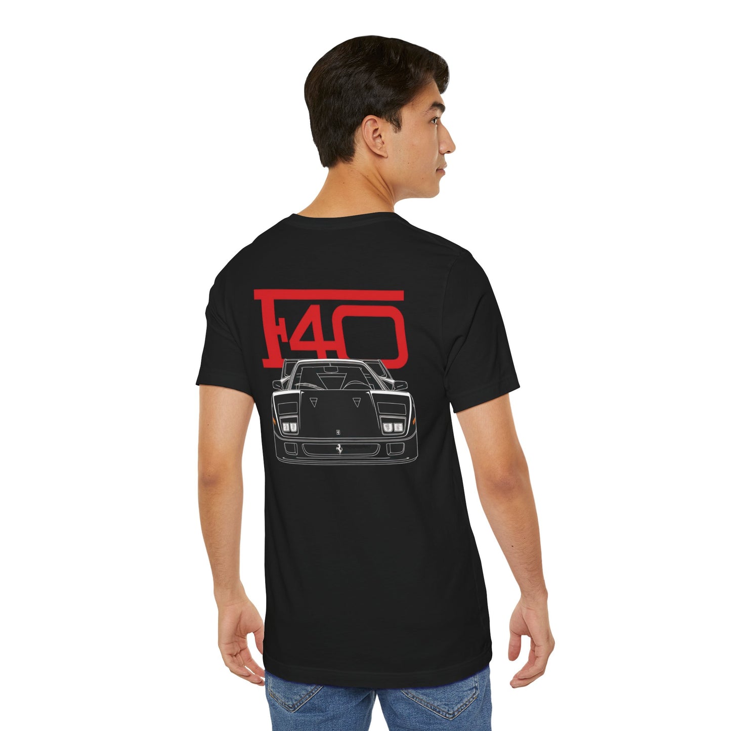 F40 Unisex Tee - Car Lovers Shirt, Sports Car Gift, Vintage Automotive Fashion