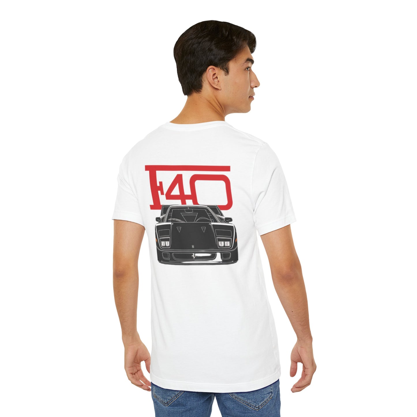 F40 Unisex Tee - Car Lovers Shirt, Sports Car Gift, Vintage Automotive Fashion