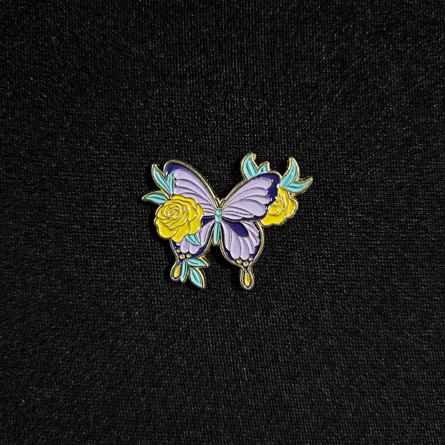 Butterfly - Lavender Rose - Enamel Pin