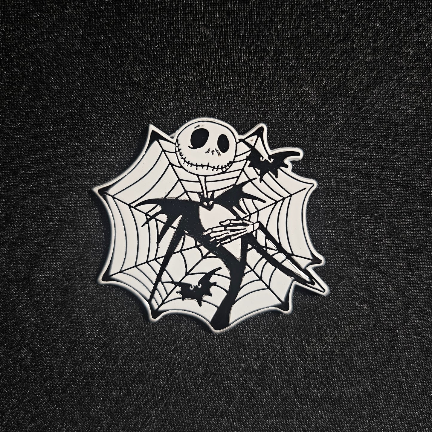 Jack Skellington Spider Web Halloween Enamel Pin