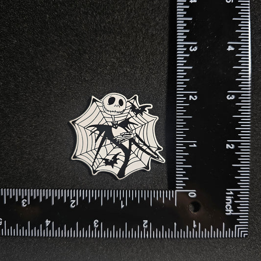 Jack Skellington Spider Web Halloween Enamel Pin