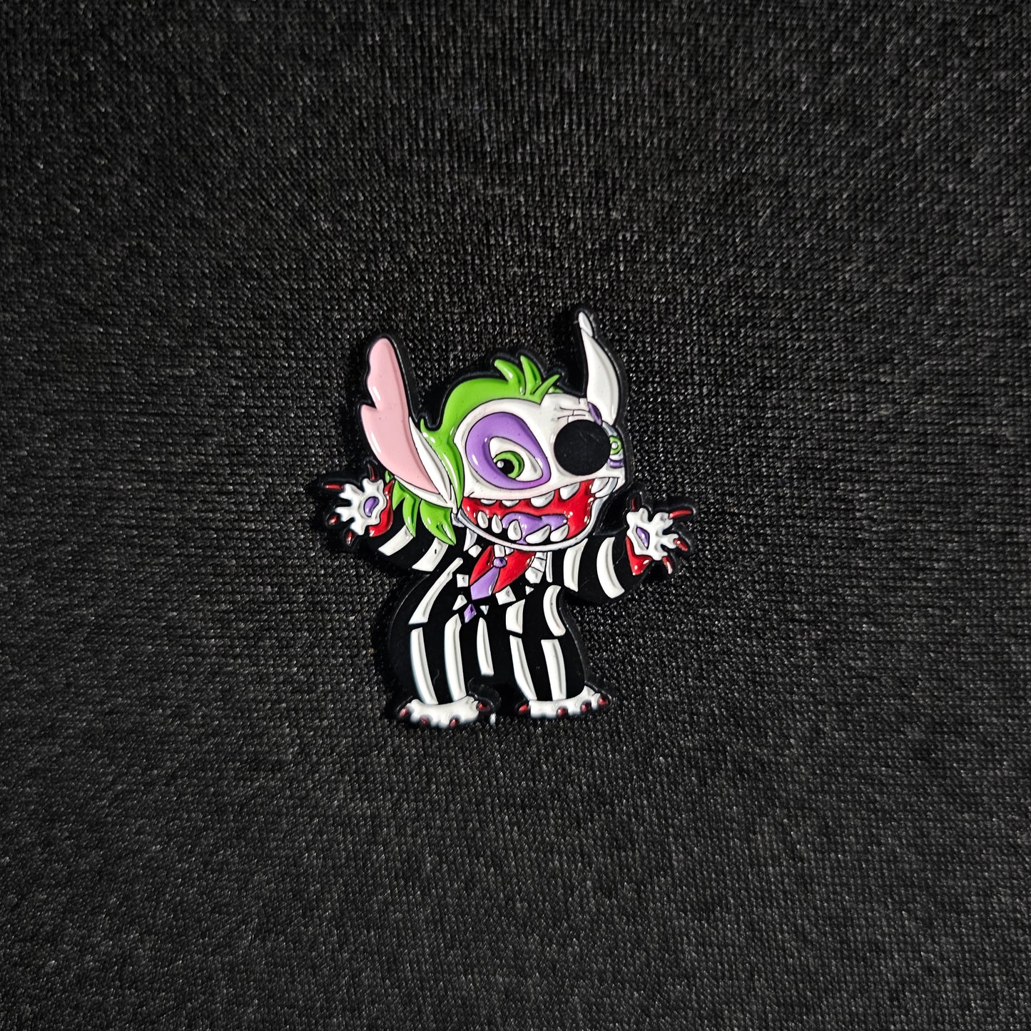Lilo and Stitch Beetlejuice Enamel Pin
