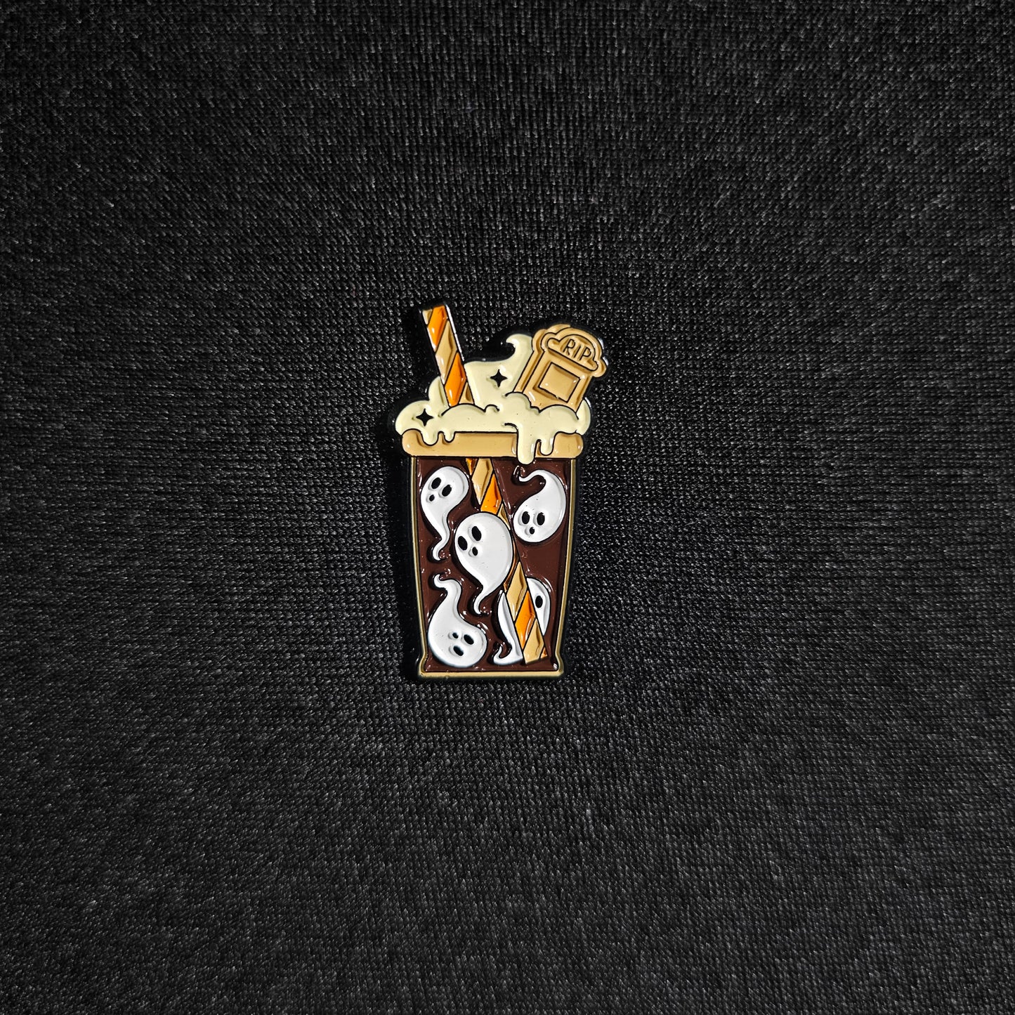 Ghoul Latte Halloween Enamel Pin