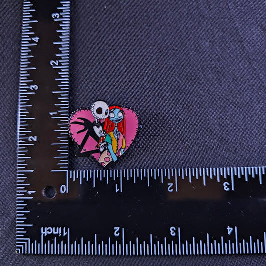 Jack & Sally Pink Heart