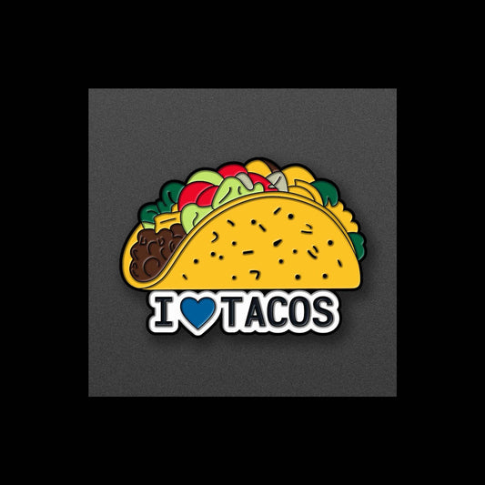 I Love Tacos (Blue Heart) - Soft Enamel Pin