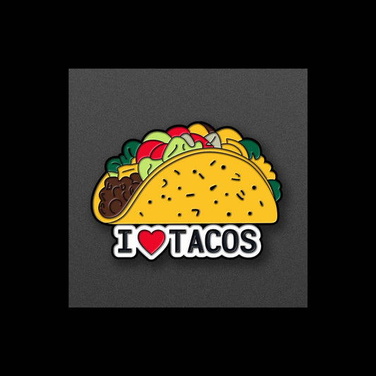 I Love Tacos (Red Heart) - Soft Enamel Pin