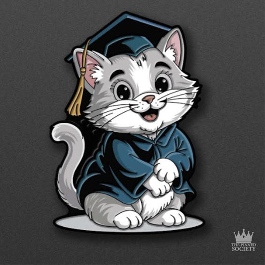 Dr. Whiskers, PHD - Soft Enamel Pin
