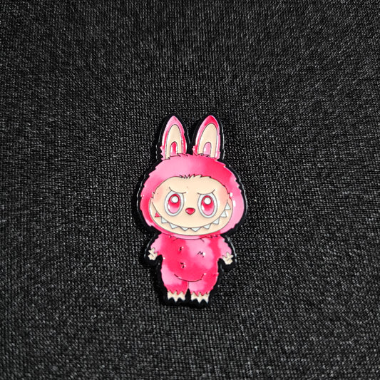 Labubu V3 Big Into Energy - Love Enamel Pin