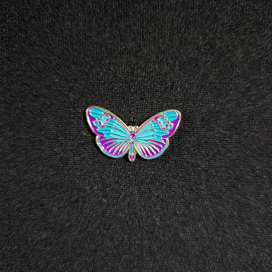 Butterfly - Purple Azure  - Enamel Pin