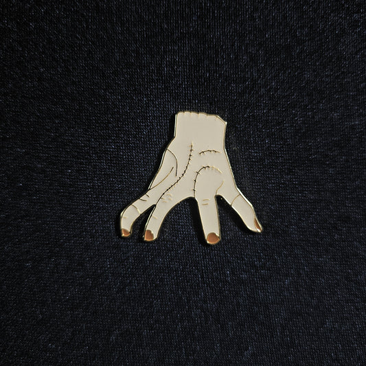 Thing - The Addams Family Halloween Enamel Pin
