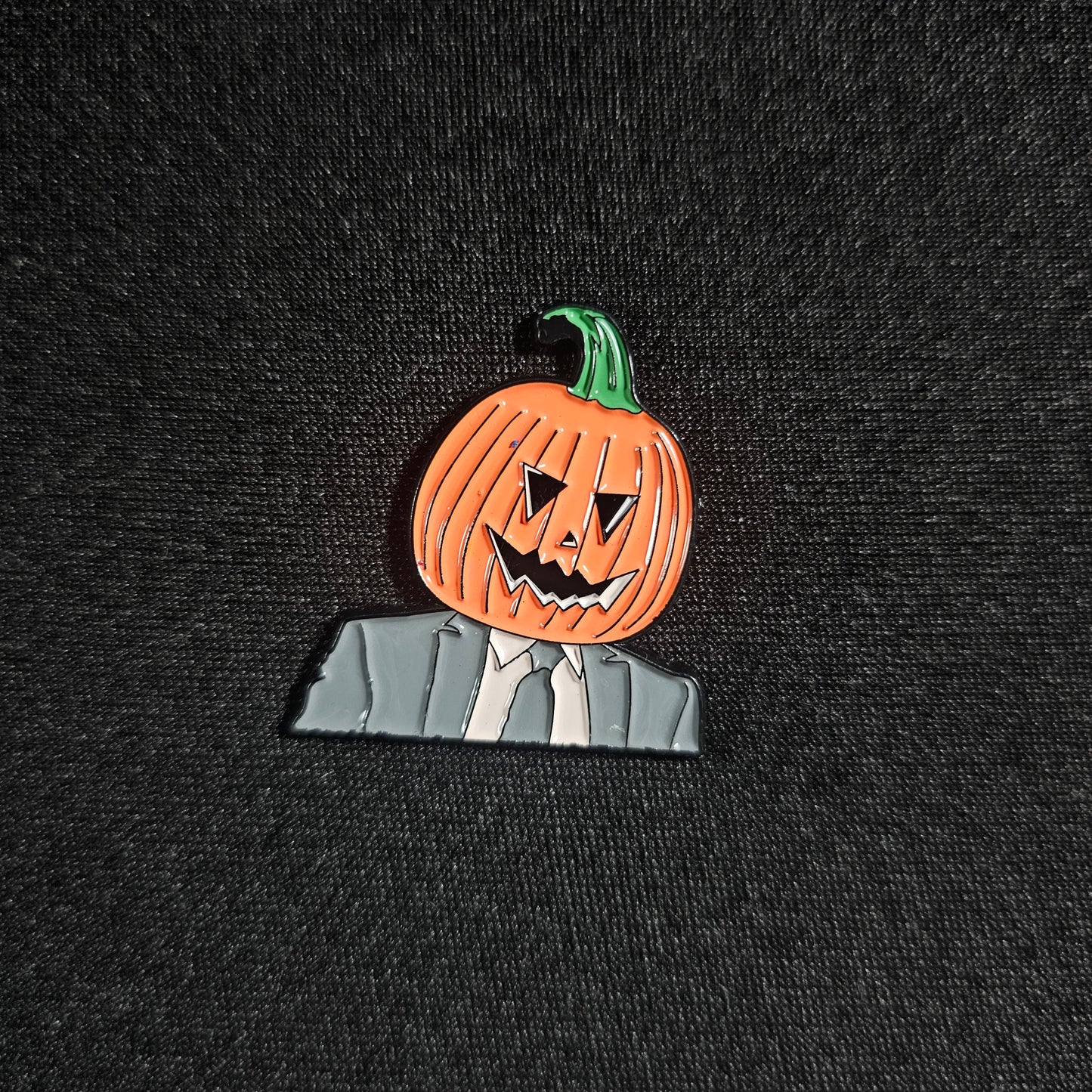 Pumpkin Dwight Enamel Pin