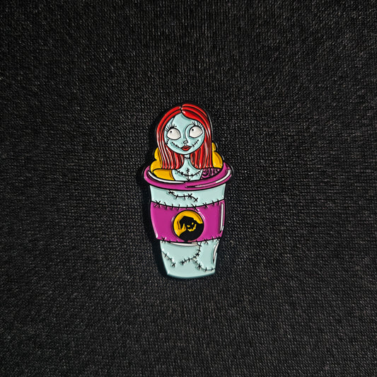 Sally Coffee Cup -  The Nightmare Before Christmas Enamel Pin