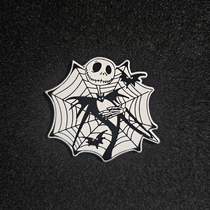Jack Skellington Spider Web Halloween Enamel Pin
