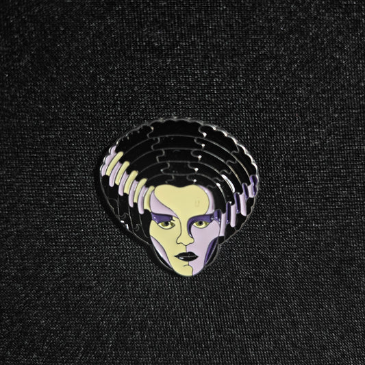 The Bride of Frankenstein Halloween Enamel Pin