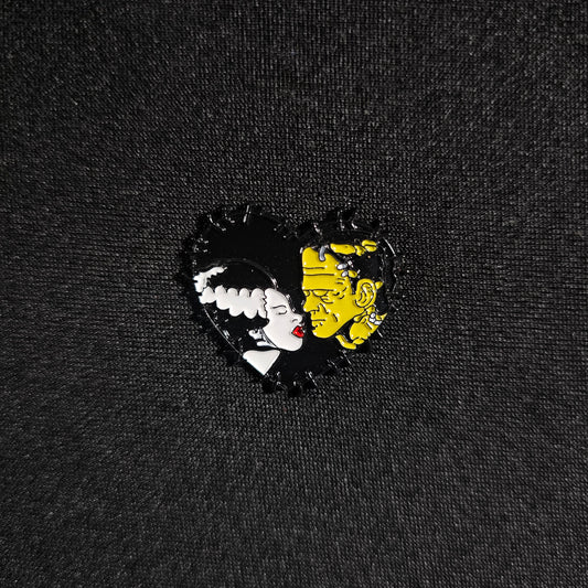 Frankenstein Love Enamel Pin