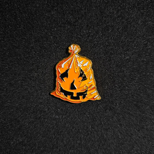 Jock-O-Lantern Leaf Bag Enamel Pin