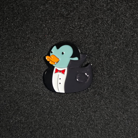 Dracula Duck Enamel Pin