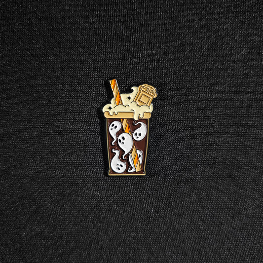 Ghoul Latte Halloween Enamel Pin