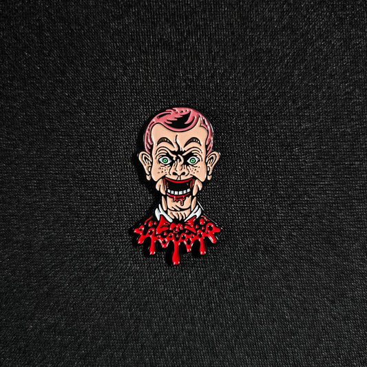 Goosebumps Puppet Head Enamel Pin