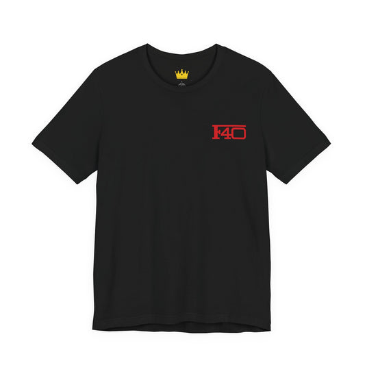 F40 Unisex Tee - Car Lovers Shirt, Sports Car Gift, Vintage Automotive Fashion