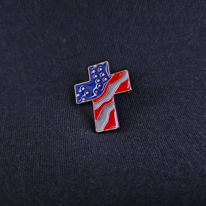 American Flag Cross (Wide)
