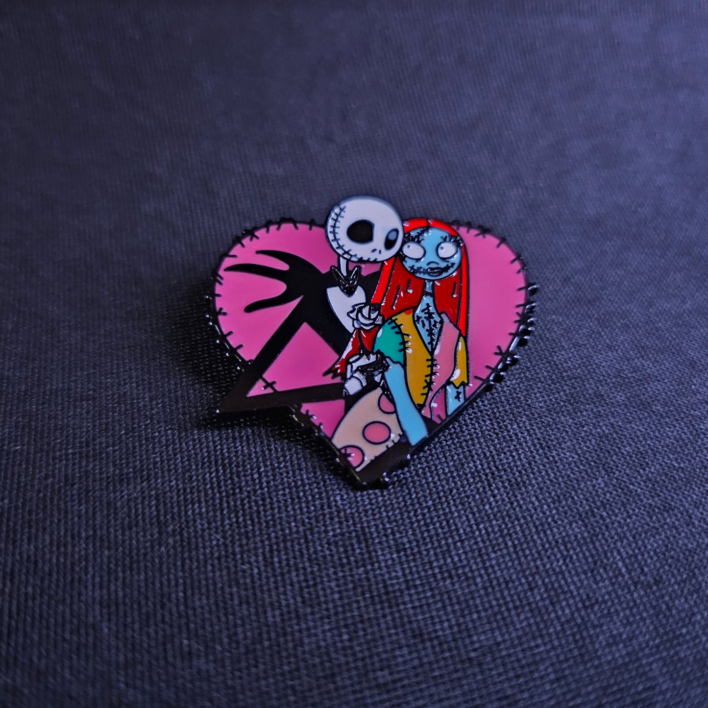 Jack & Sally Pink Heart
