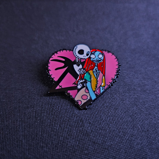Jack & Sally Pink Heart