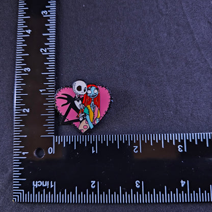 Jack & Sally Pink Heart